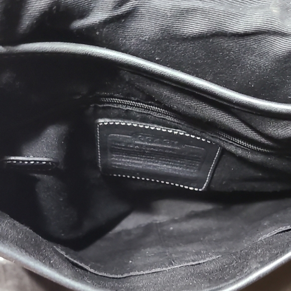 SALE! Coach 6376 Black and Gray signature Patterned Shoulder Messenger Bag - Picture 6 of 15